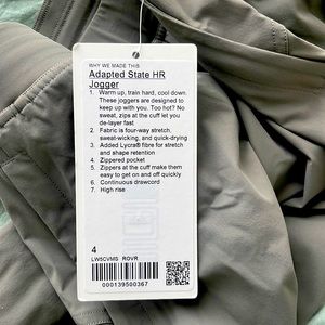 Lululemon NWT Adapted State Jogger -size 4